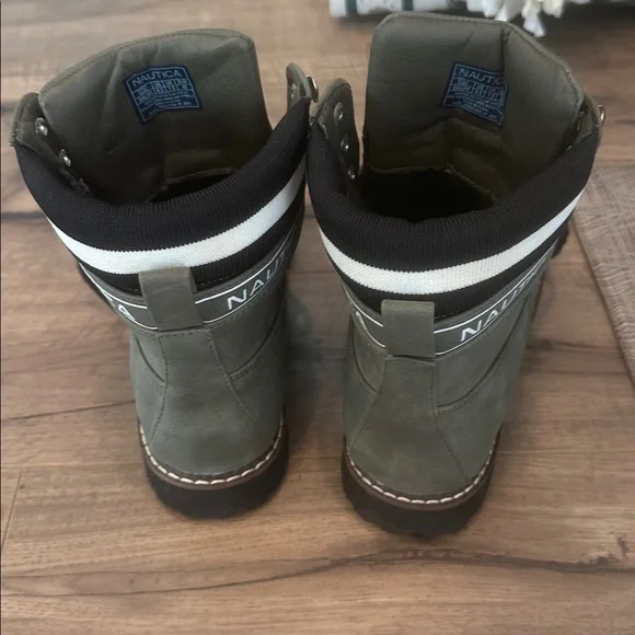 Nautica Olive Lace-Up Boots - Picture 5 of 8
